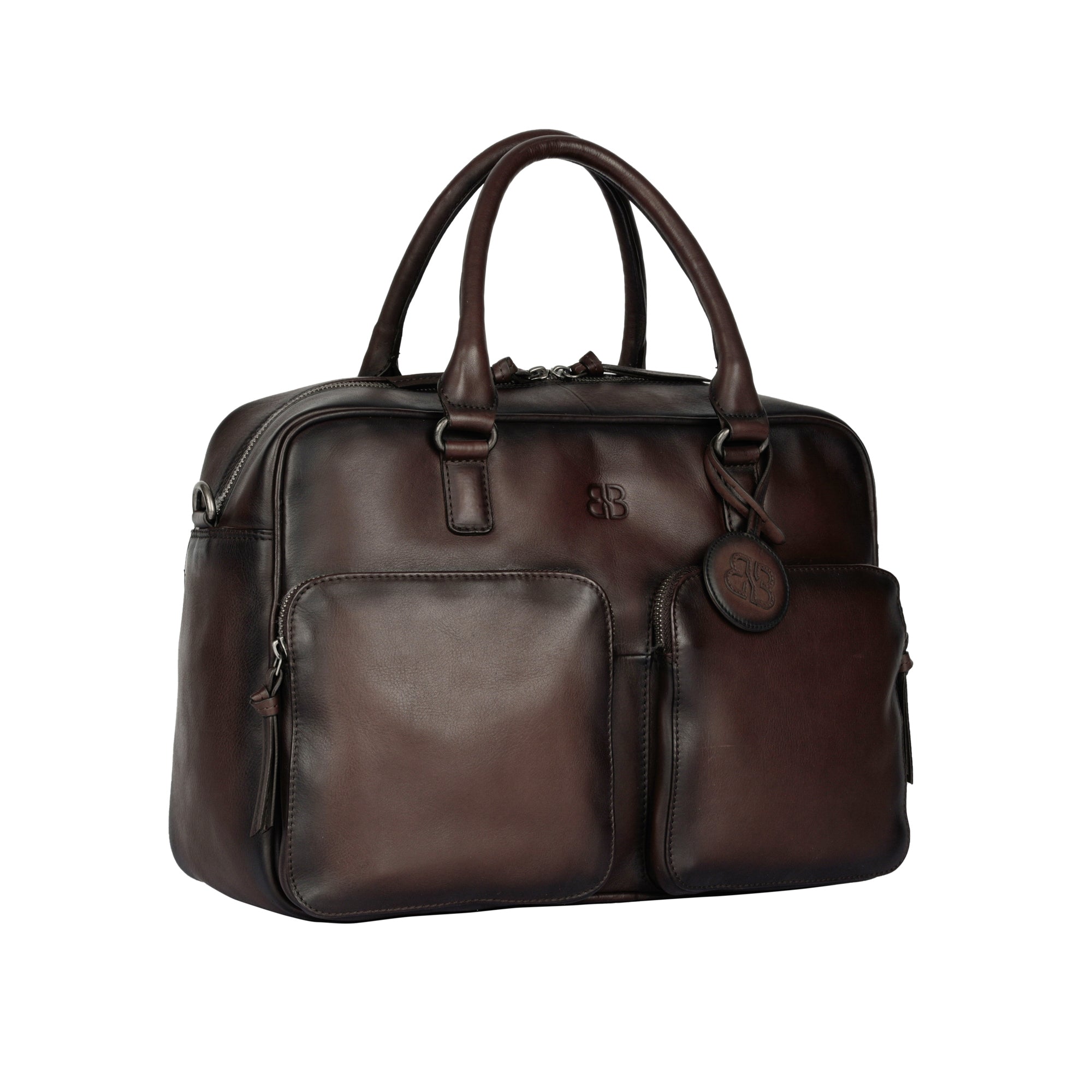 Isha - Leder Businesstasche / Laptoptasche